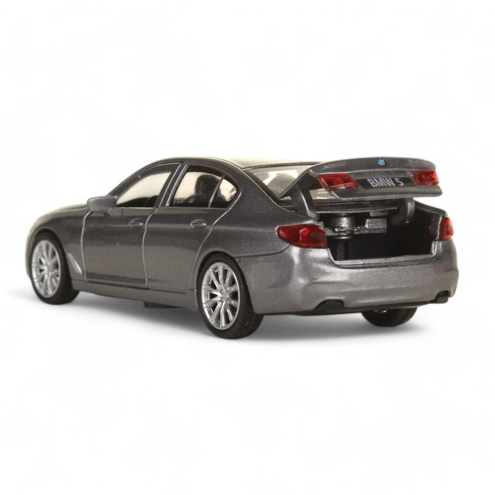 Модель ин. мет. "BMW 5 Series Sedan M-Sport" 12см, двери, багаж, сер, коробка 5ER-12-GY (Технопарк)