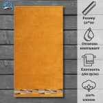 Полотенце махровое Cleanelly 100% хлопок ПЦ-2601-4477-2 (17-3914) 50*90