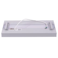 ULO-K16B 2x16W-4000K-L50 5W-RGB IP44 LIGHT GREY Светильник линейный светодиодный подвесной с фоновой подсветкой. Белый свет 4000К. Алюминий. Цвет светло-серый. TM Uniel