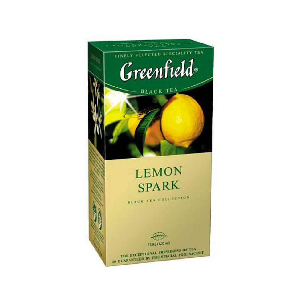 Чай черный в пакетиках Greenfield Lemon Spark, 25 пак