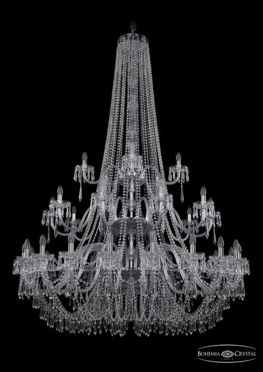 Подвесная люстра Bohemia Ivele 1403/20+10+5/530/h-203/3d/Ni