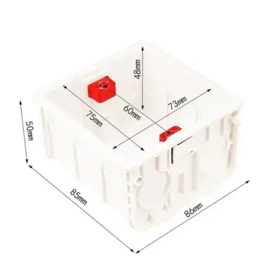 Подрозетники квадратные 5 штук 86х86х50 Установочная коробка для монтажа розеток с USB, выключателей, Xiaomi Aqara / Удобный плавающий крепёж