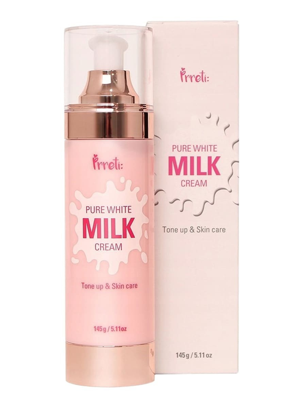 Крем для лица Prreti Pure white milk cream Молочные протеины от пигментации 145 г