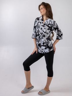 C-351 Туника из хлопка рукав 3/4