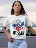 Футболка принт Россия
