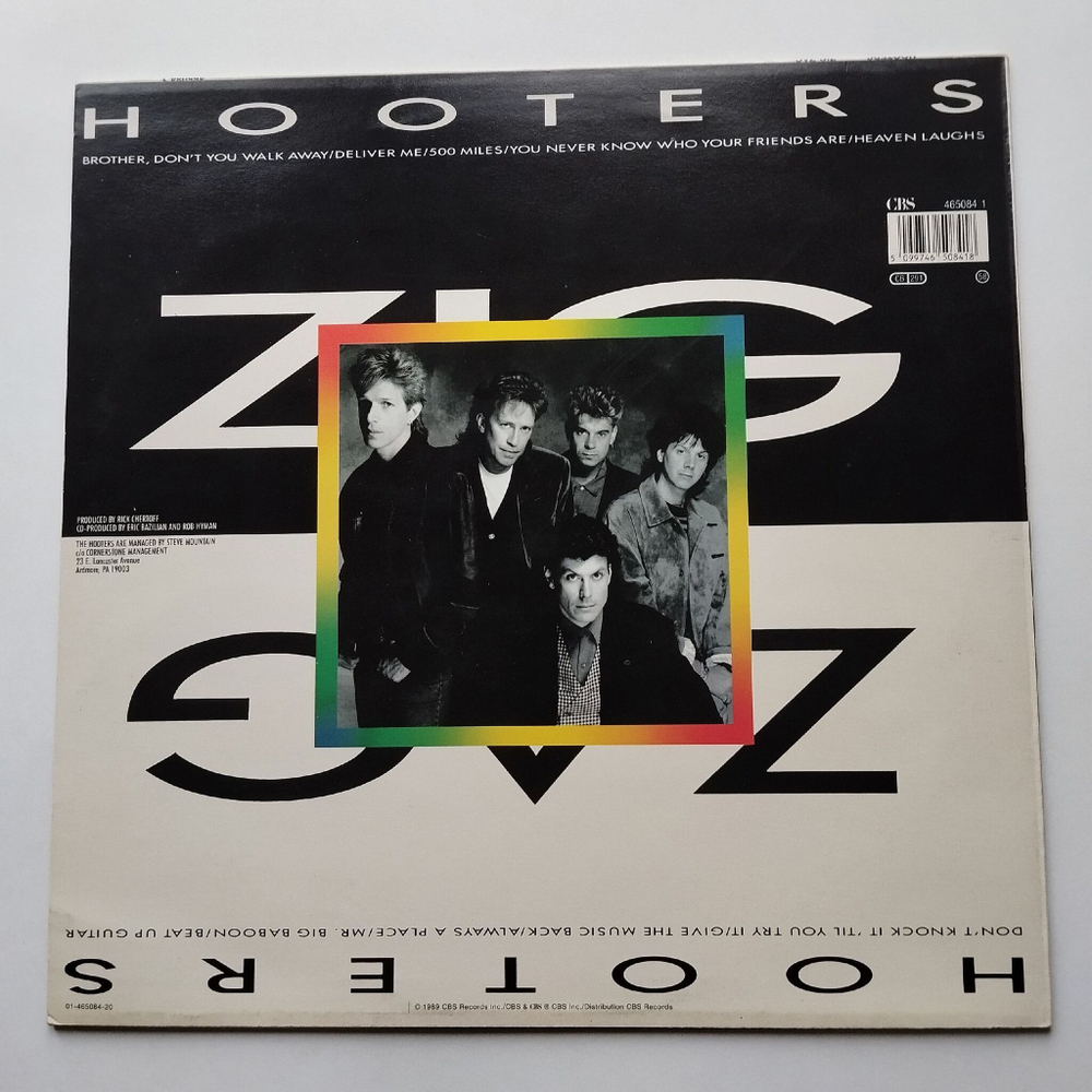 Винтажная виниловая пластинка LP The Hooters Zig Zag (Holland 1989)