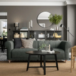 3-местный диван - IKEA VISKAFORS, 74x90x224см, зеленый, ВИСКАФОРС ИКЕА