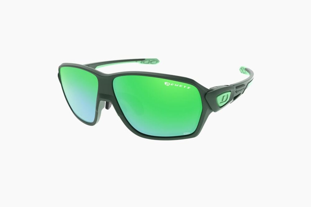 Спортивные очки Demetz M-Suit / Matt Dark Green / Matt Green V. Pink Mirror Green Cat.3