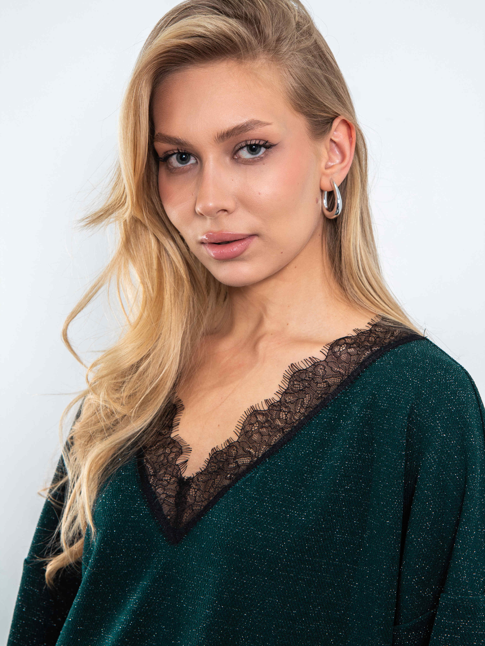 Джемпер Блеск (зеленый с люрексом)