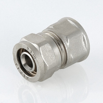 Соединитель обжимной с ВР 16мм*1/2' Valtec