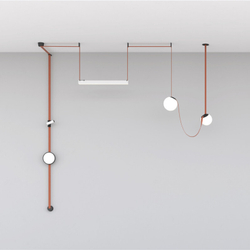 DK5553-BK Cветильник для трека-ремня Belty, серия Orb, со светодиодом, D180*H181мм, 48V DC, 10W, RA90, 120°, 3000K, IP20, белый, акрил