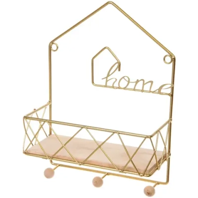 Ключница настенная металлическая «ЛОФТ ВОСТ», птифур, цвет золото, 30*22*10см (коробка)