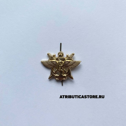 Эмблема ( Знак ) Петличная ( Петлица ) ВОСО Золотистая