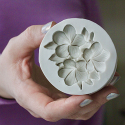 Молд силиконовый для творчества " Цветы плюмерии" 6 см / Форма для мыла, воска, гипса и эпоксидной смолы