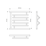 Полотенцесушитель MIXLINE SIMPLE PM3 50х60 1''