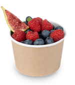 OSQ Упаковка Round Bowl крафт 300 БЕЗ КРЫШКИ (1/30/600)