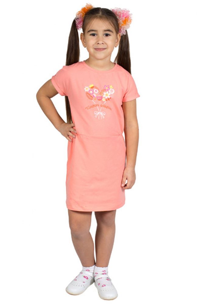 Л3024-7377	абрикосовый платье детское.