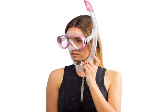 Маска Cressi Onda Прозрачный силикон Pink Розовая