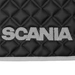 Ковры SCANIA 6 серии G (автомат), (экокожа, черный, серый кант, серая вышивка)
