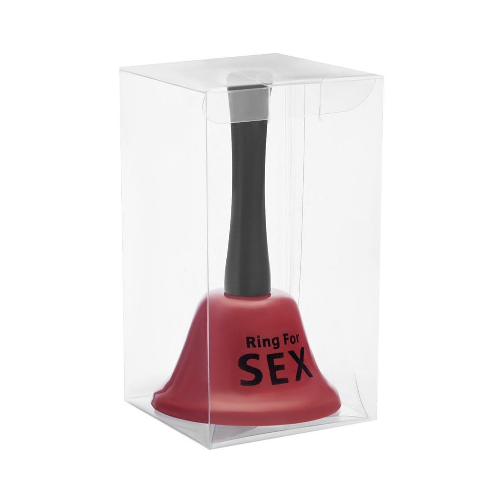 Настольный колокольчик RING FOR SEX (Цвет: красный с черным)