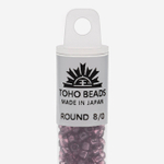 Японский бисер TOHO Round 8/0 (№6B), прозрачный