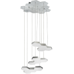 750222 Люстра подвесная FAVO LED-60W 2880LM Серебро 3000K