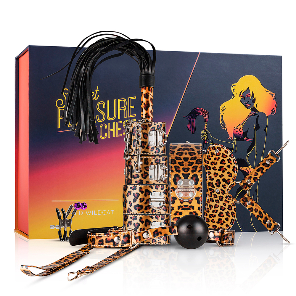 Набор постельных удовольствий Secret Pleasure Chest леопард