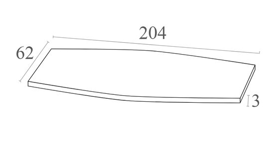 Матрас для шезлонга Slim черный
