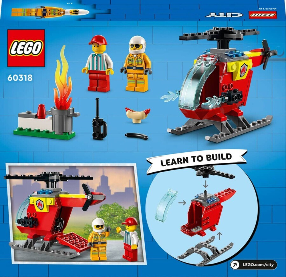 Конструктор LEGO City 60318 Пожарный вертолёт