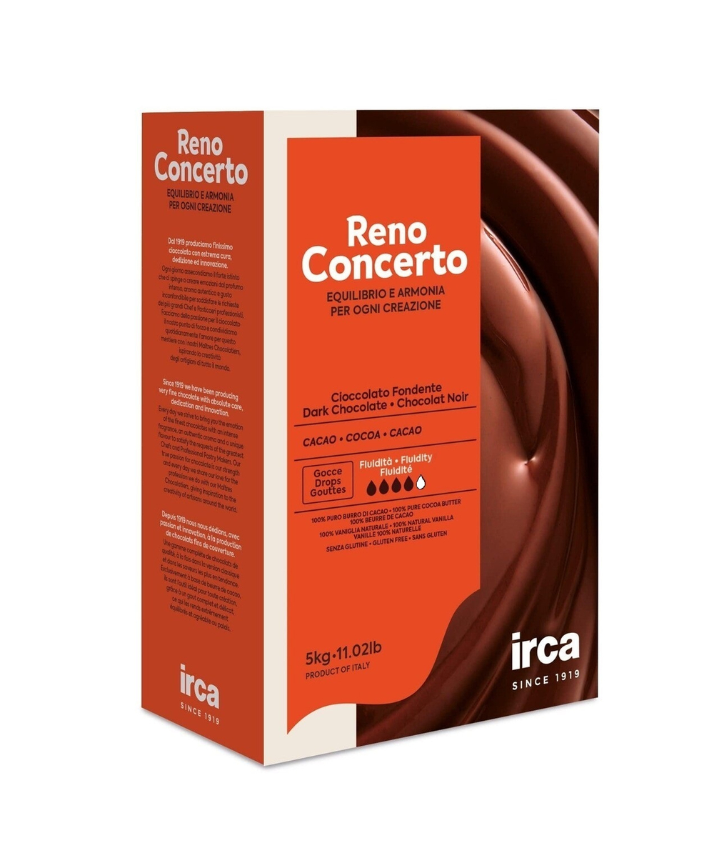 Темный шоколад RENO CONCERTO DARK 58%, IRCA  Италия, 500гр