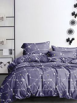 Наволочка комплект 2шт Полисатин Мечта "Галактика" 50x70 см на молнии