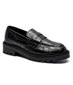 Кожаные лоферы CALVIN KLEIN JEANS - черный(YW0YW01680)