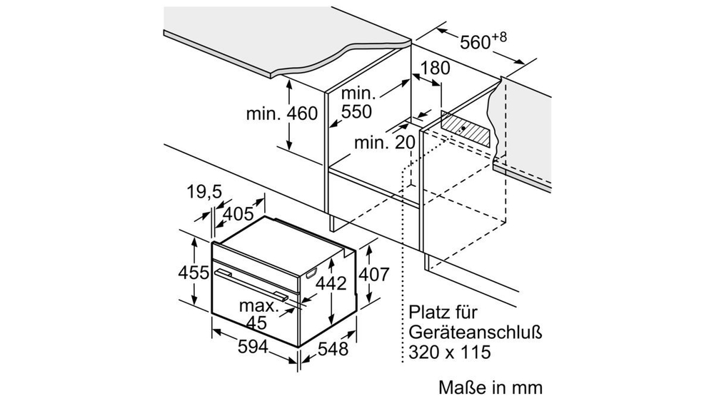 Встраиваемый электрический духовой шкаф Bosch CMG676BB1