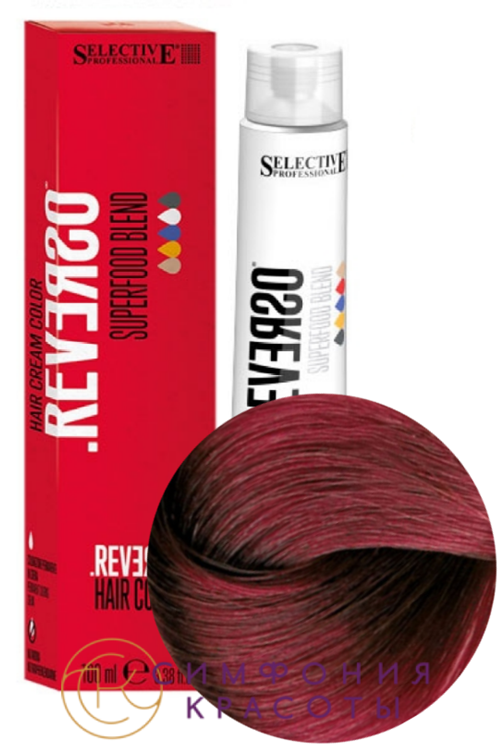 7.66 "Reverso Hair Color" Блонд красный интенсив 100мл
