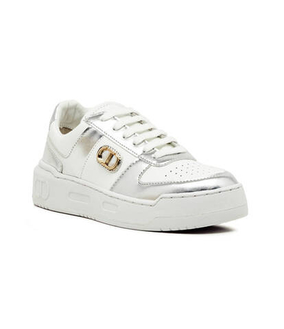 Кожаные кроссовки TWINSET - белый(241TCP030)