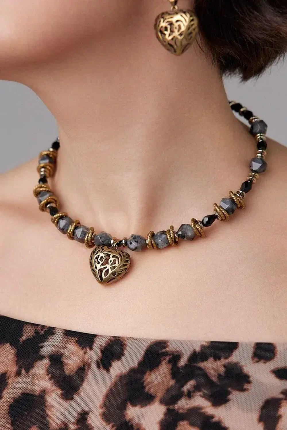 HMG 1314 Heart Лабрадор Чокер арт.2350