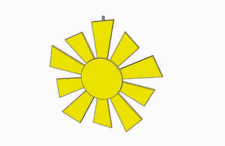 Декоративный элемент "Солнце"