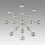 8107/8 MODERNI LN25 122 никель, металл Люстра Е14 8*40W 220V NANA