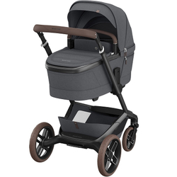 Детская коляска Maxi-Cosi Fame 3 в 1 с автокреслом Coral 360 Essential grey Twillic Graphite/графит