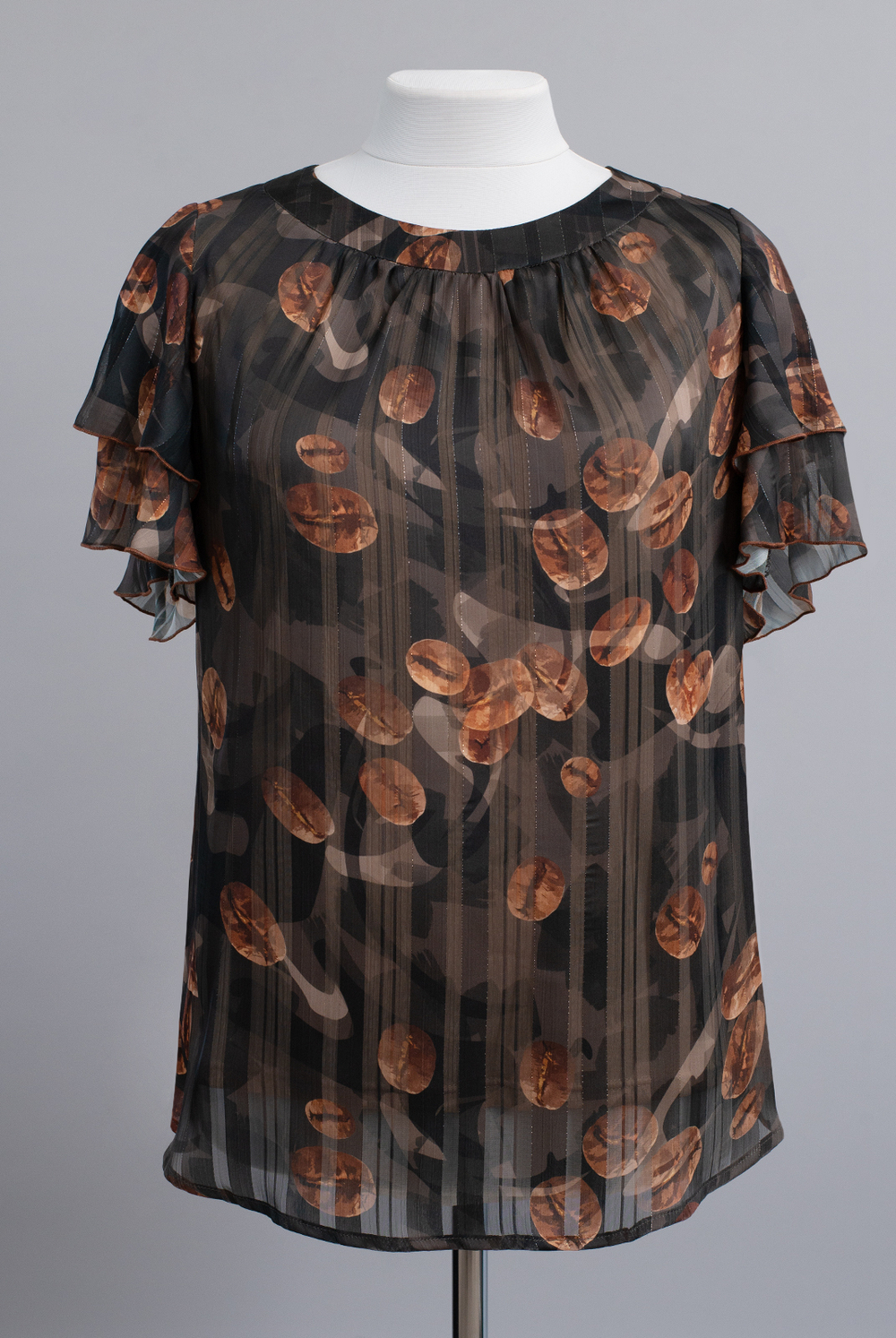 Блузка женская 3692ЛП, Кофе #284Кофе093692ЛП