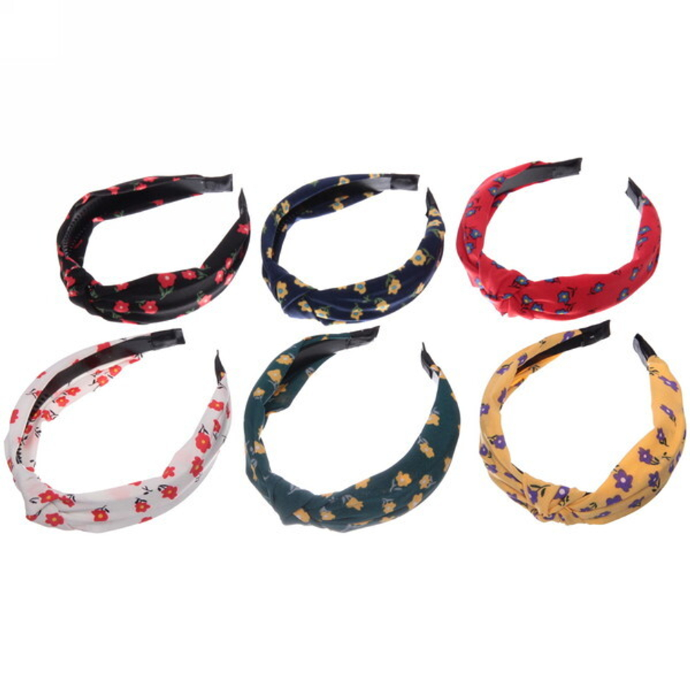 Ободок для волос «Calista - Briana», ширина 2,8см, микс 6 цветов