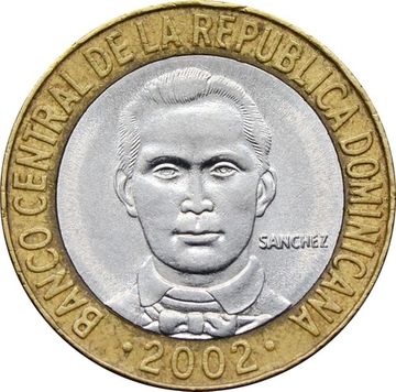 5 песо 2002 Доминикана