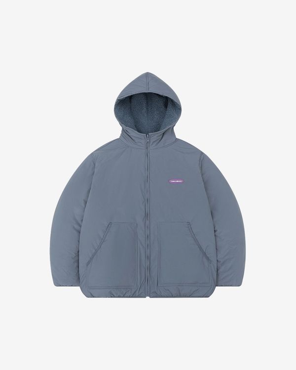 Куртка двухсторонняя пыльно-синяя - фото 2