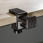 Держатель, подставка для накладных наушников с креплением к столешнице, черная