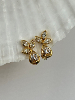 Клипсы с кристаллами Nina Ricci