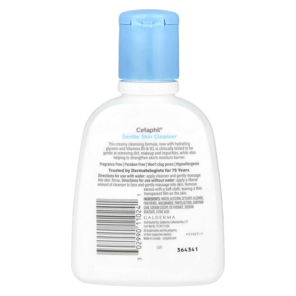 Cetaphil, Мягкое очищающее средство, без отдушек, 118 мл (4 жидк. Унции)