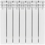 Радиатор биметаллический STOUT TITAN 500 - 7 секций (подключение боковое, цвет белый)