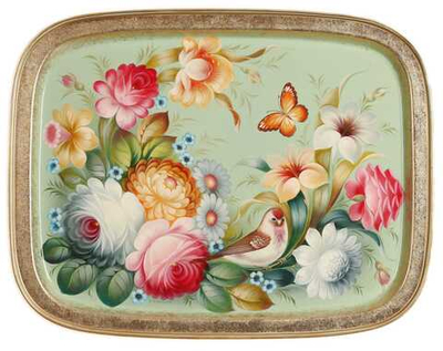 Zhostovo metal tray A19D29092566