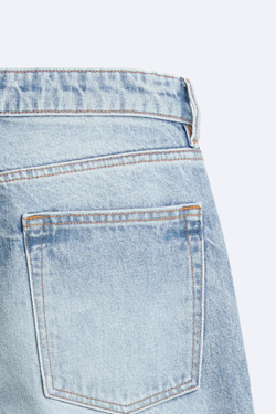 ZARA ДЖИНСЫ STRAIGHT-LEG, ВЫЦВЕТШИЙ СИНИЙ