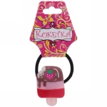 Резинка для волос 1 шт детская «Juiciness- Мороженое», микс 6 цветов, d- 4 см